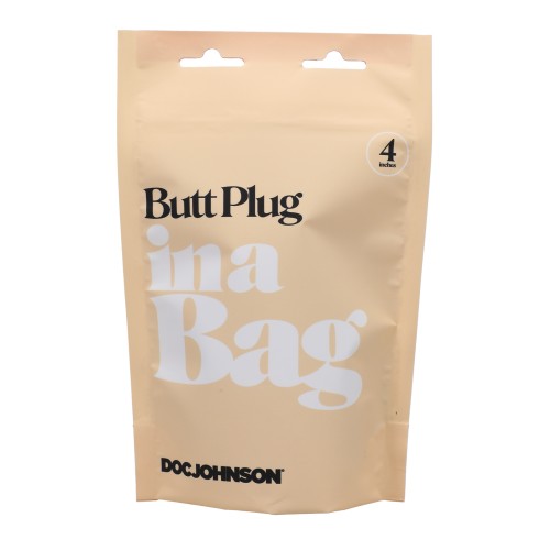 Plug Anal 4 Pulgadas In A Bag Negro