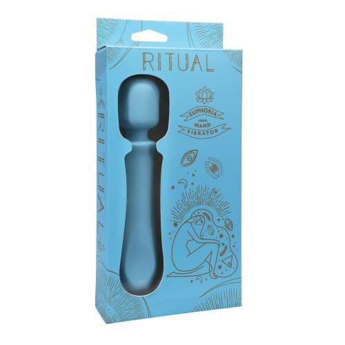 RITUAL Euphoria Rechargeable Silicone Wand Vibe Blue