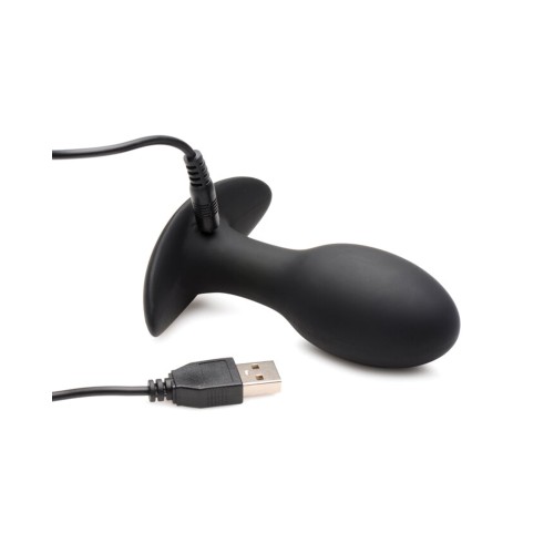 Curve Toys Rooster Rumbler Vibrating Anal Plug Medium Black