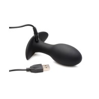 Curve Toys Rooster Rumbler Vibrating Anal Plug Medium Black