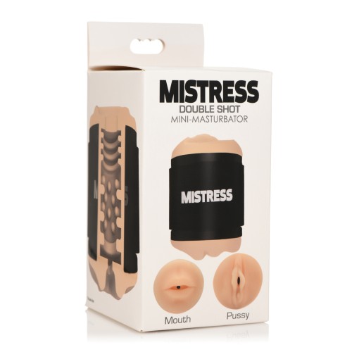 Curve Toys Mistress Double Shot Mini Masturbator Light