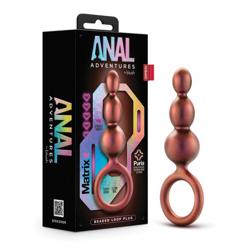 Plug Beaded Loop Matrix de Blush Anal Adventures - Cobre