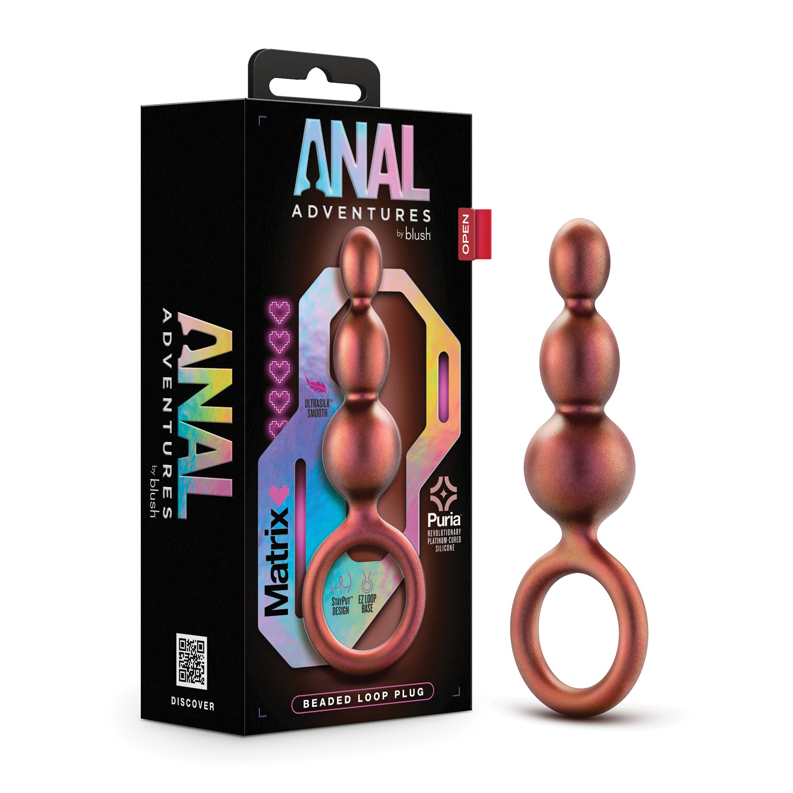 Plug Beaded Loop Matrix de Blush Anal Adventures - Cobre