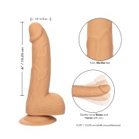 Dildo de Silicone Studs de 6 Pulgadas - Marfil