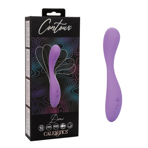 Masajeador Flexible Púrpura Contour Demi para el Placer Definitivo