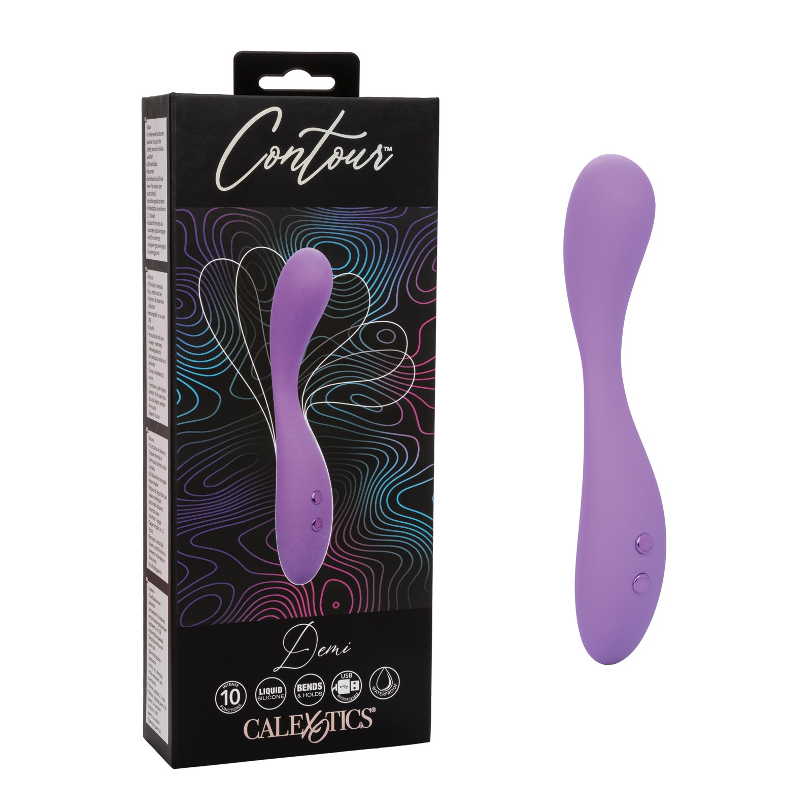 Masajeador Flexible Púrpura Contour Demi para el Placer Definitivo