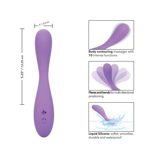 Masajeador Flexible Púrpura Contour Demi para el Placer Definitivo