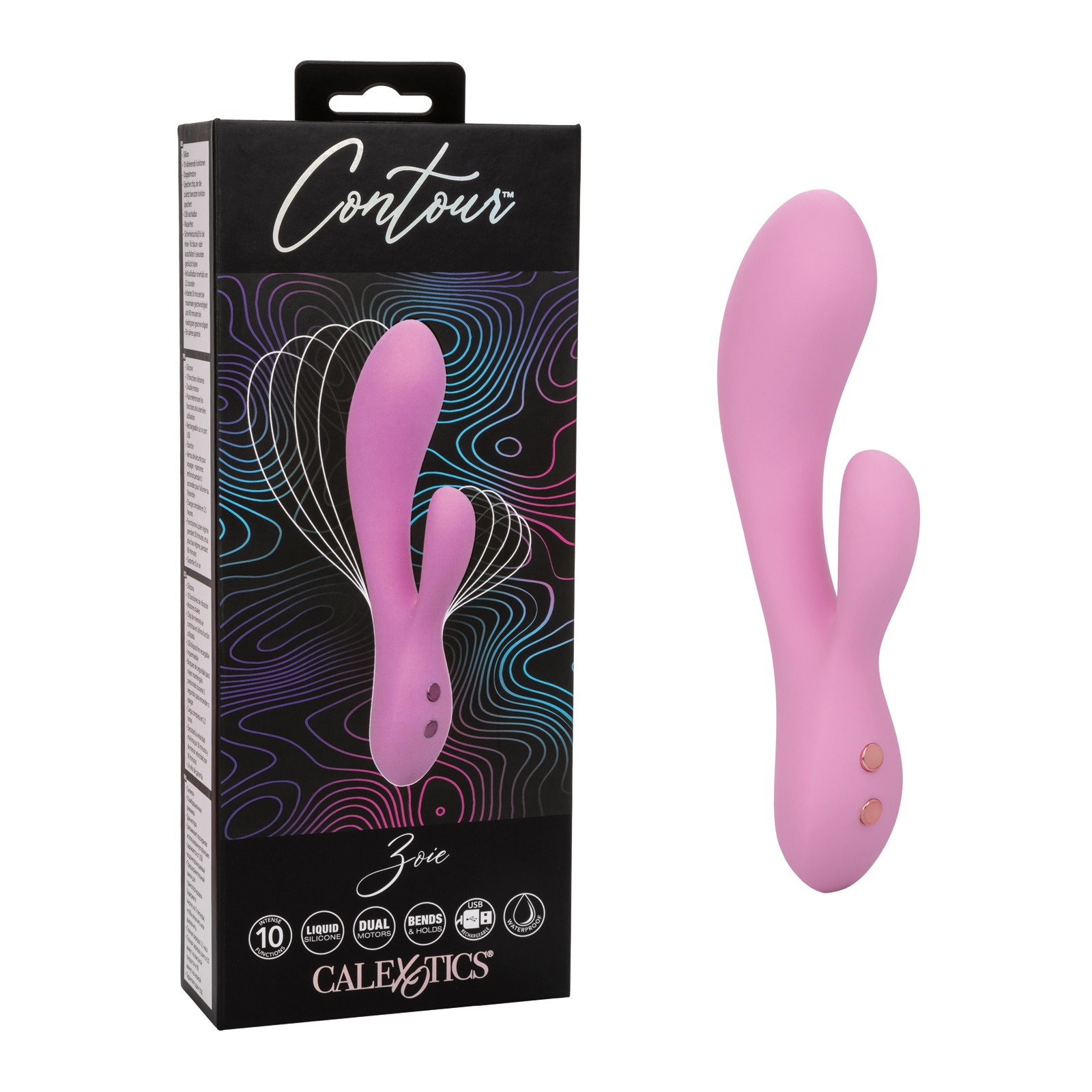 Contour Zoie Flexible Dual Massager - Pink