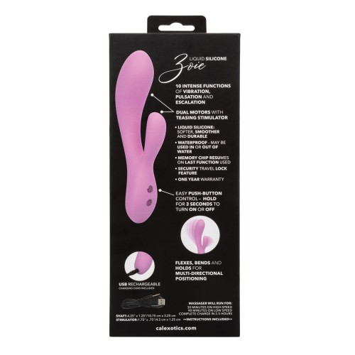 Contour Zoie Flexible Dual Massager - Pink