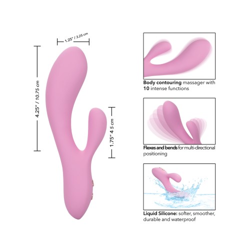 Masajeador Dual Flexible Contour Zoie - Rosa