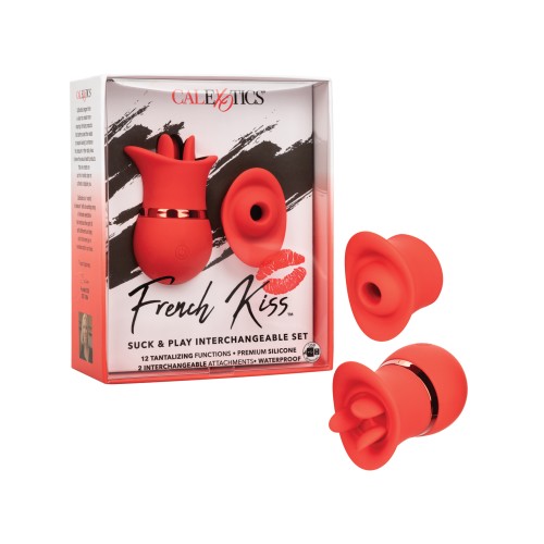 French Kiss Suck & Play Interchangeable Set - Red