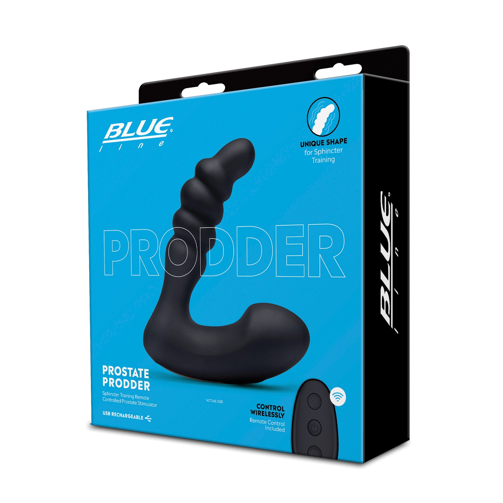 Prodder Prostate Vibrante Blue Line con Control Remoto