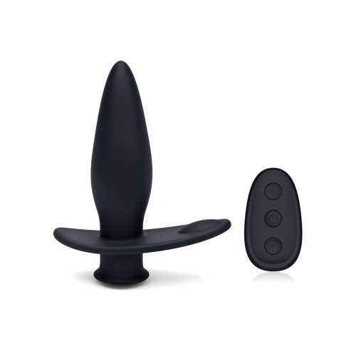 Blue Line Vibrating Anal Plug Pointer Black