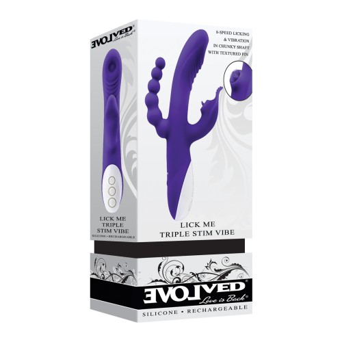 Vibrador Evolved Lick Me Triple Stim para Placer Máximo