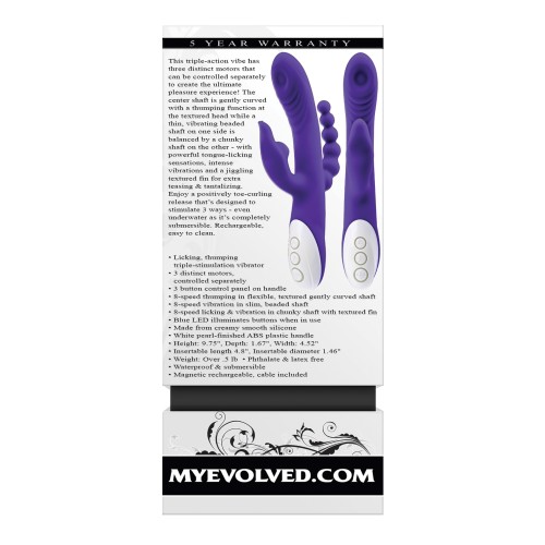 Vibrador Evolved Lick Me Triple Stim para Placer Máximo