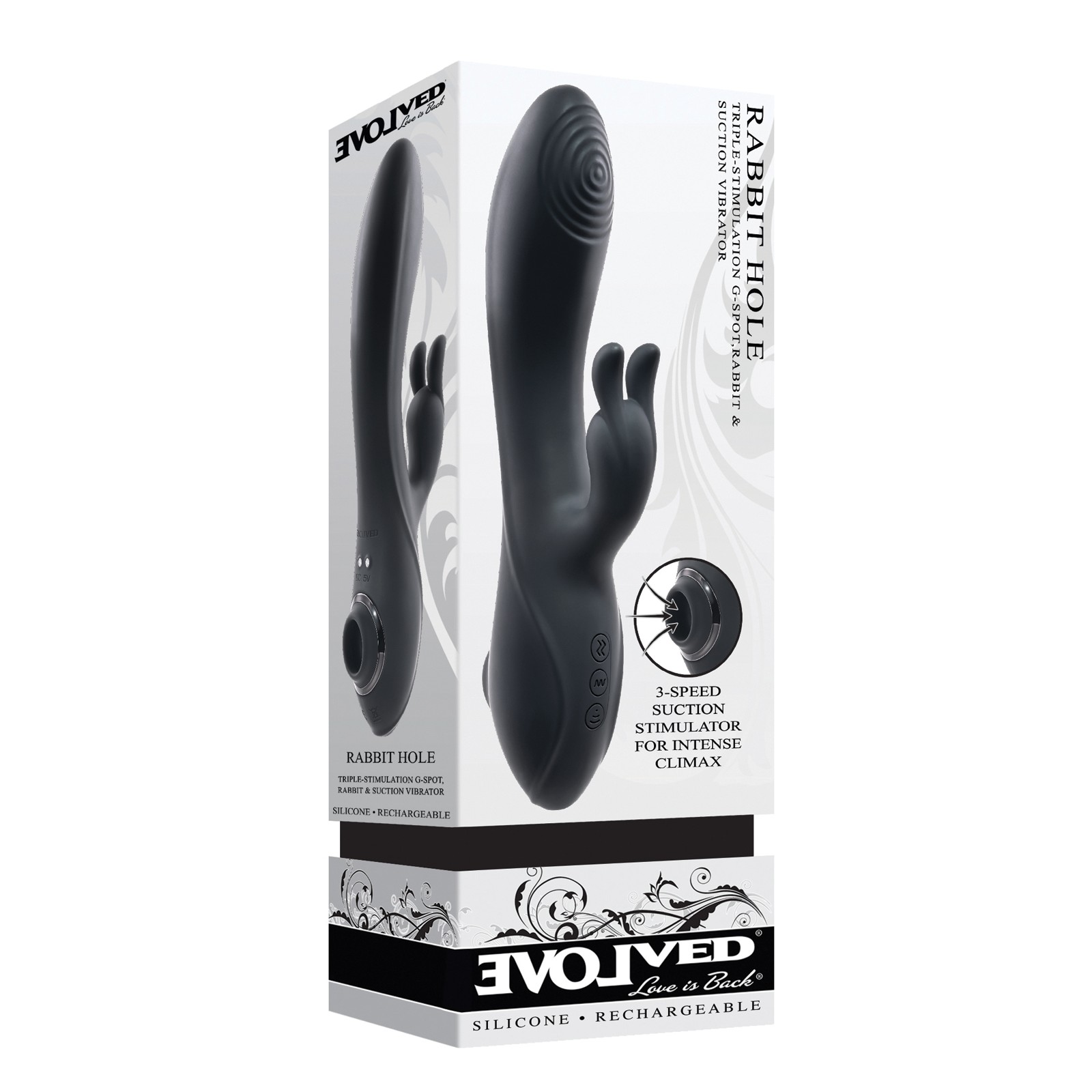 Evolved Rabbit Hole Triple Stimulation Vibrator