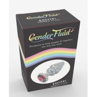 Gender Fluid Excite! Ribbed Plug - Silver