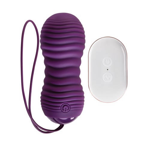 Evolved Eager Egg Vibrating Thrusting Remote - Purple