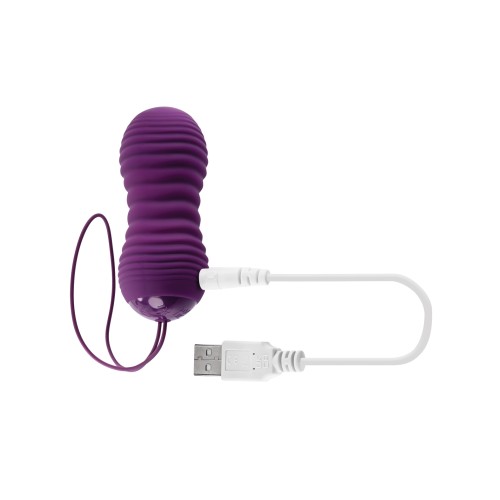 Evolved Eager Egg Vibrating Thrusting Remote - Purple