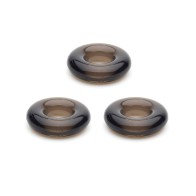 Pack de 3 Cockrings Chubby Sport Fucker - Ahumado