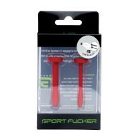 Kit de Plug Cum Sport Fucker Rojo para Nuevas Sensaciones