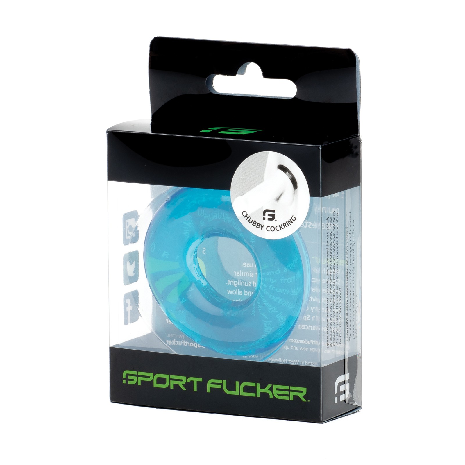 Sport Fucker Chubby Cockring Ice Blue