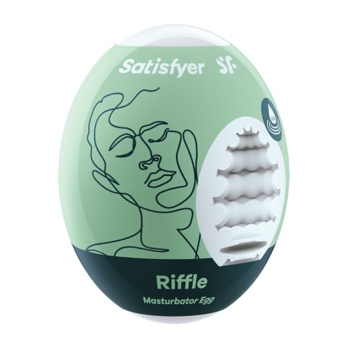 Satisfyer Riffle Masturbator Egg Light Green