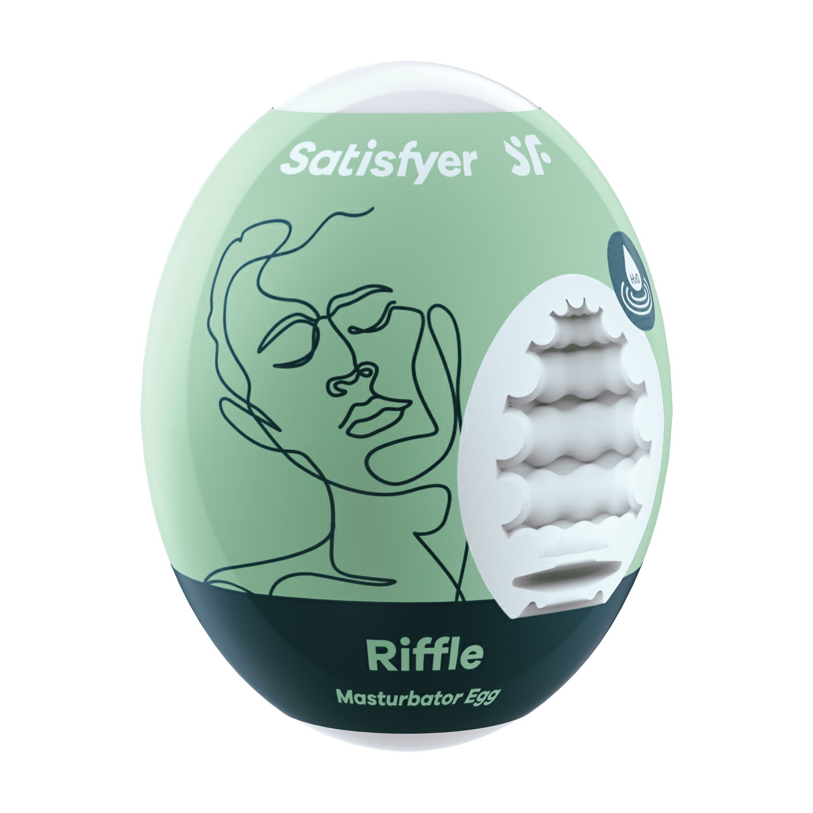 Satisfyer Riffle Masturbator Egg Light Green