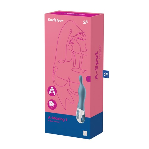 Satisfyer A-Mazing 1 - Vibrador A-Spot Azul