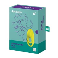 Satisfyer Spectacular Duo Ring Vibrator Lime Green