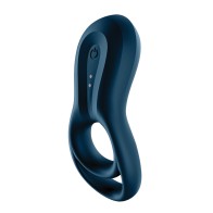 Satisfyer Epic Duo Ring Vibrator Dark Blue