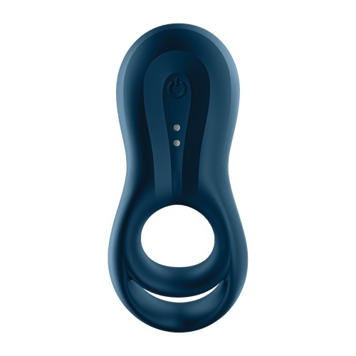 Satisfyer Epic Duo Ring Vibrator Dark Blue