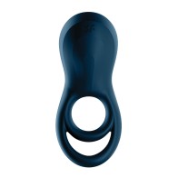 Satisfyer Epic Duo Ring Vibrator Dark Blue