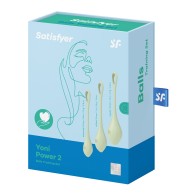 Set de Bolas Yoni Power 2 de Satisfyer para Entrenamiento del Suelo Pélvico