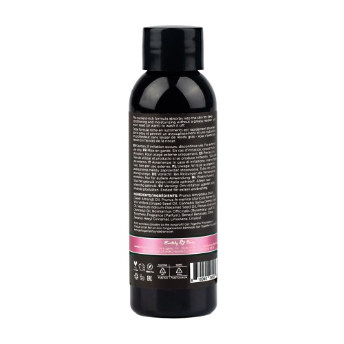 Earthly Body Zen Berry Rose Massage Oil for Sensual Massages