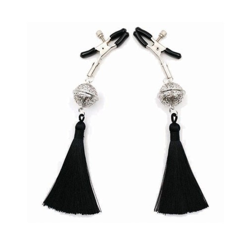 Sexy AF Nipple Clamps Black Tassel