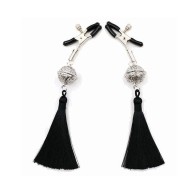 Sexy AF Nipple Clamps Black Tassel