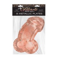 Glitterati Penis Plates for Chic Parties