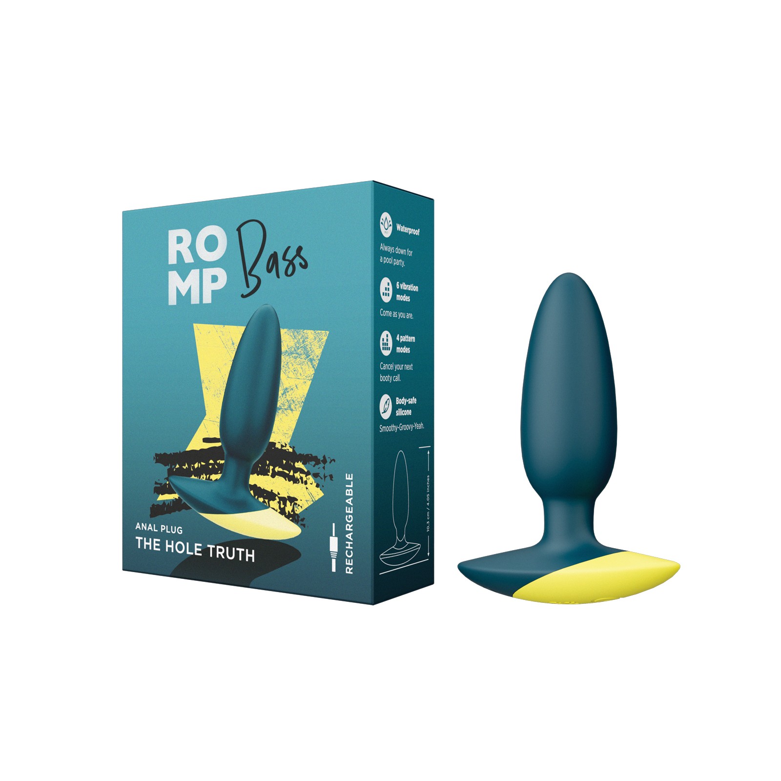 Buy Romp Bass Vibrating Anal Plug Teal