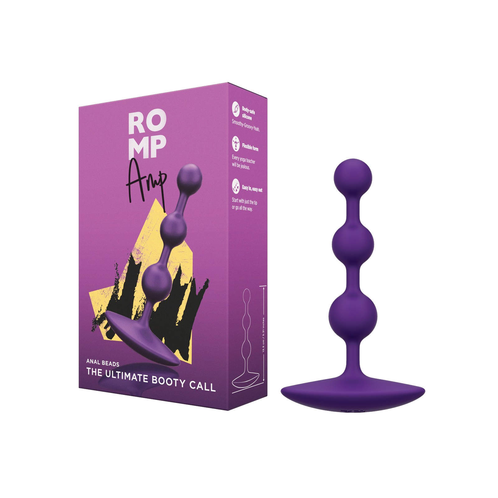 Romp Amp Flexible Anal Beads for Heightened Pleasure