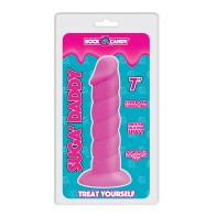 Dildo Rock Candy Suga Daddy de 7" para Placer Supremo