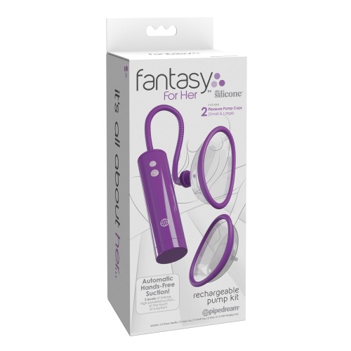 Rechargeable Pleasure Pump Kit Purple