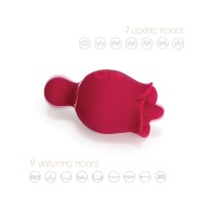 Vibrador Rosa con Lengua Lamedora Sylvia - Placer Lujoso