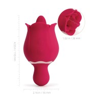 Vibrador Rosa con Lengua Lamedora Sylvia - Placer Lujoso