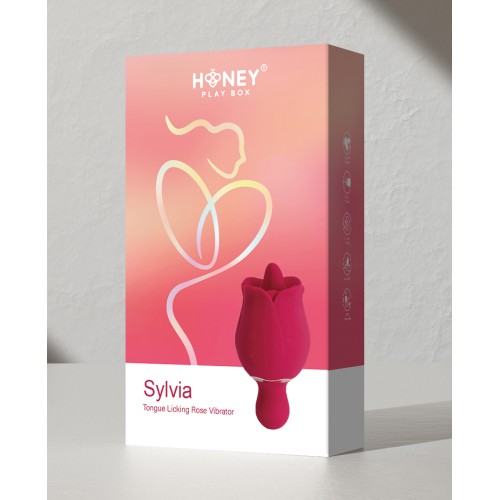 Sylvia Tongue Licking Rose Vibrator - Luxurious Pleasure