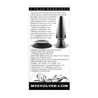 Evolved Advanced Vibrating Rechargeable Metal Plug - Black