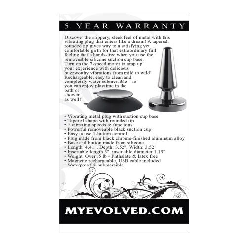 Evolved Beginner Vibrating Metal Plug