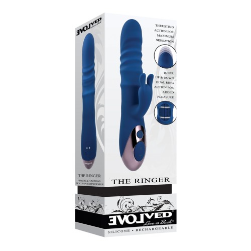 Evolved The Ringer Conejito Vibrador Recargable - Azul