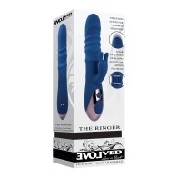 Evolved The Ringer Rechargeable Thrusting Rabbit - Blue