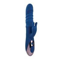 Evolved The Ringer Rechargeable Thrusting Rabbit - Blue